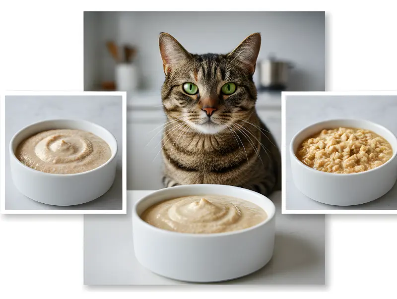 Nutritious wet cat food varieties formulated for urinary care featuring smooth textures and hydration-rich recipes
